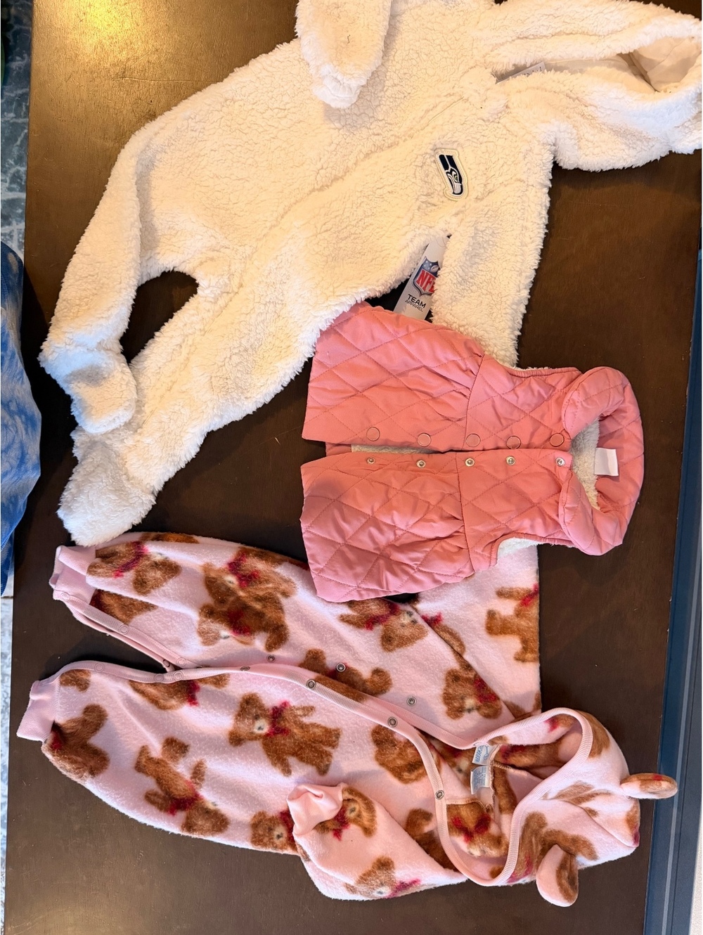Baby Girl Cold-Weather Outerwear Lot – Seattle Seahawks Sherpa 6-9 mo